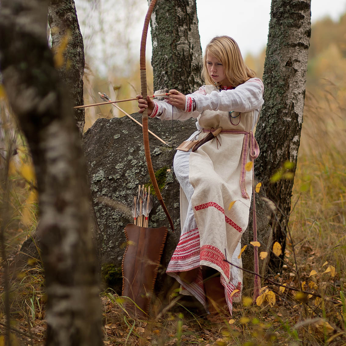 Sexy photo Girls in Slavic costumes in Aleppo